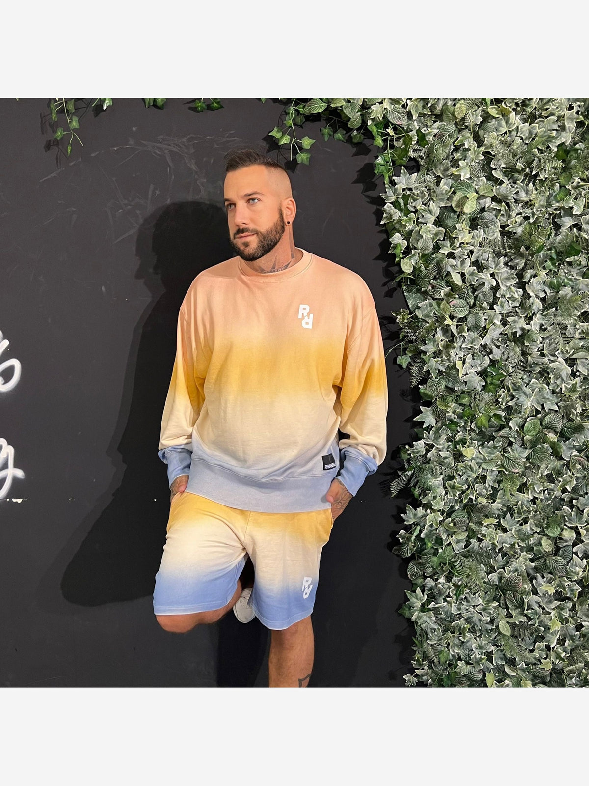 Kurze Joggerhose "Ombre" -Unisex