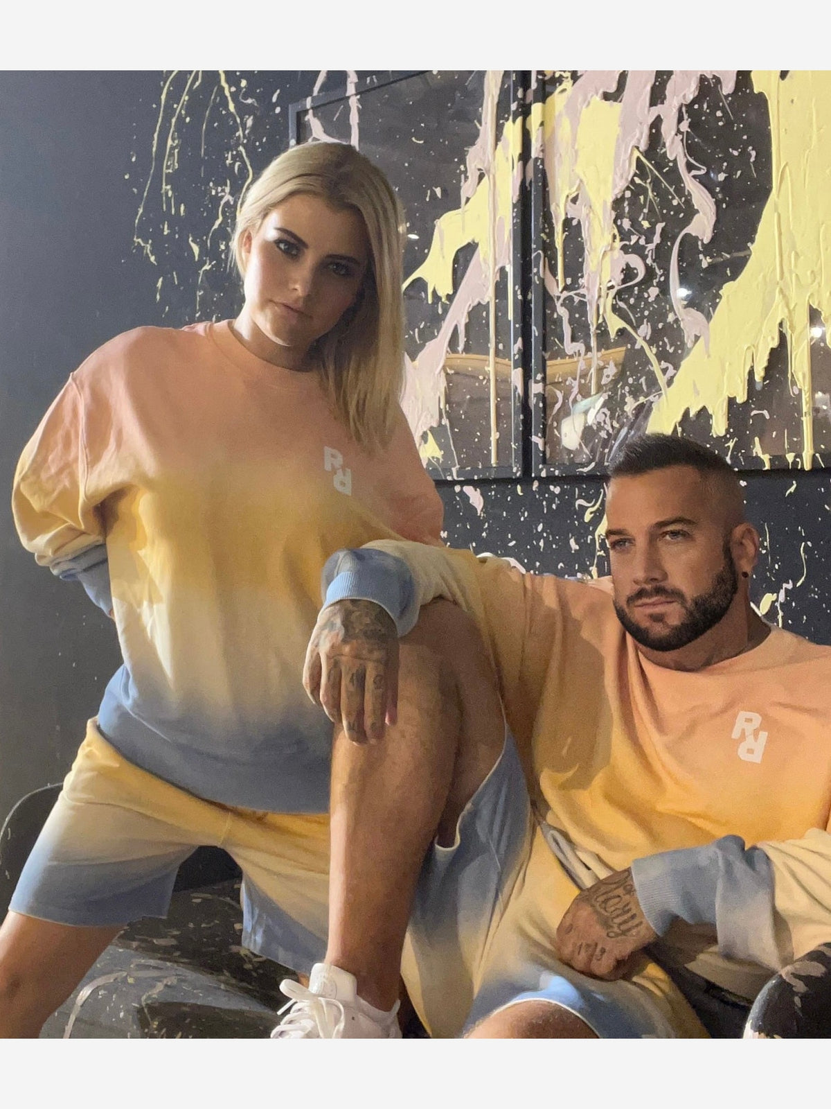 Kurze Joggerhose "Ombre" -Unisex