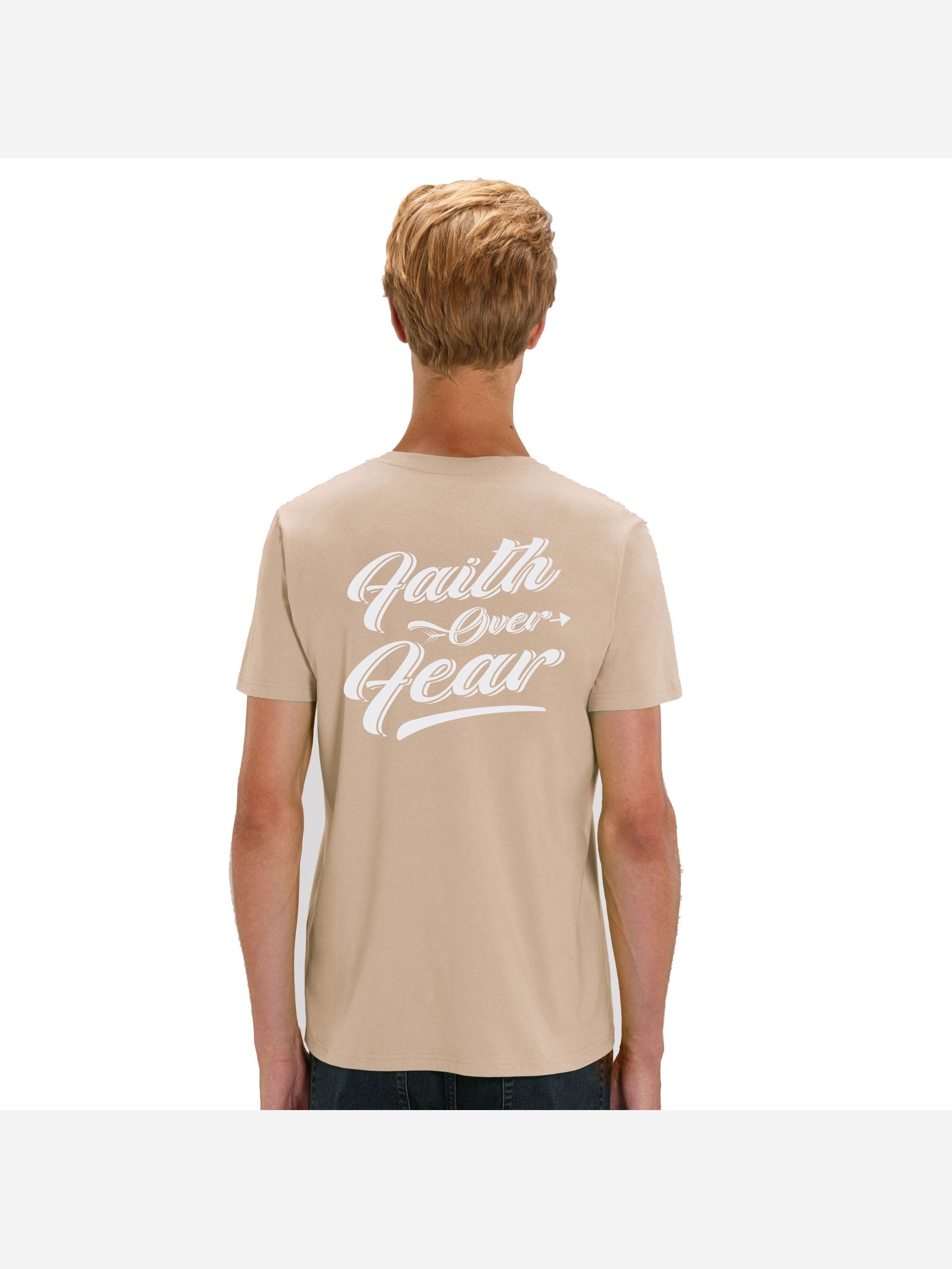 T-Shirt "Faith" Sandfarben