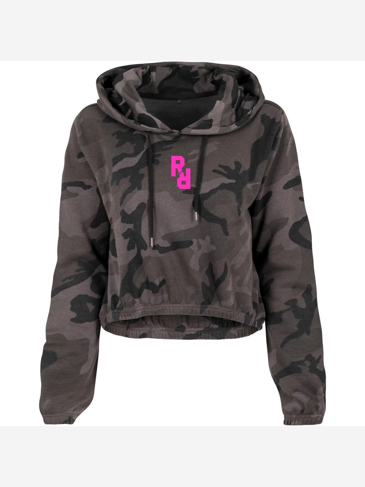 Camo Cropped Hoodie