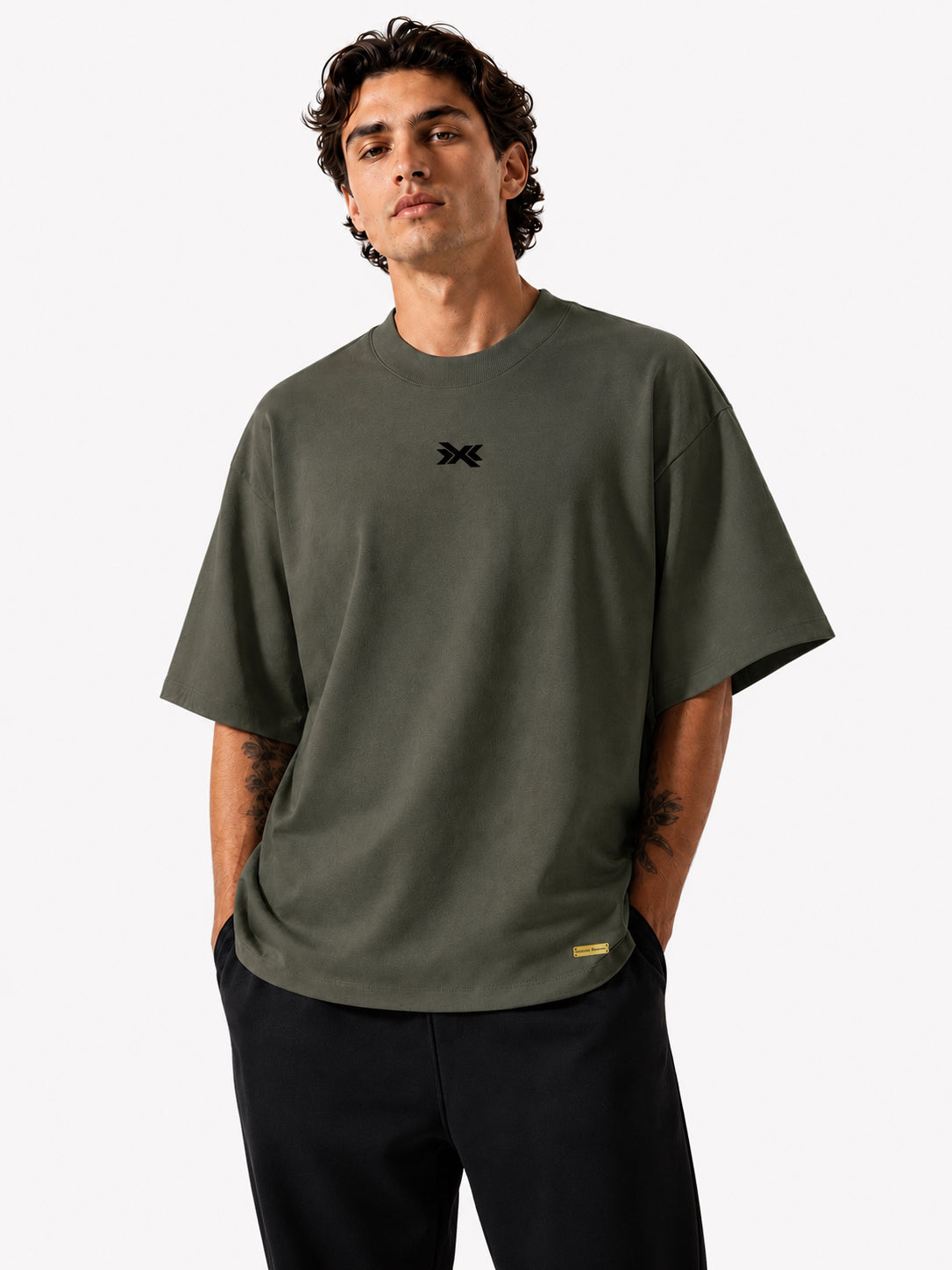 Oversized-Tee Khaki