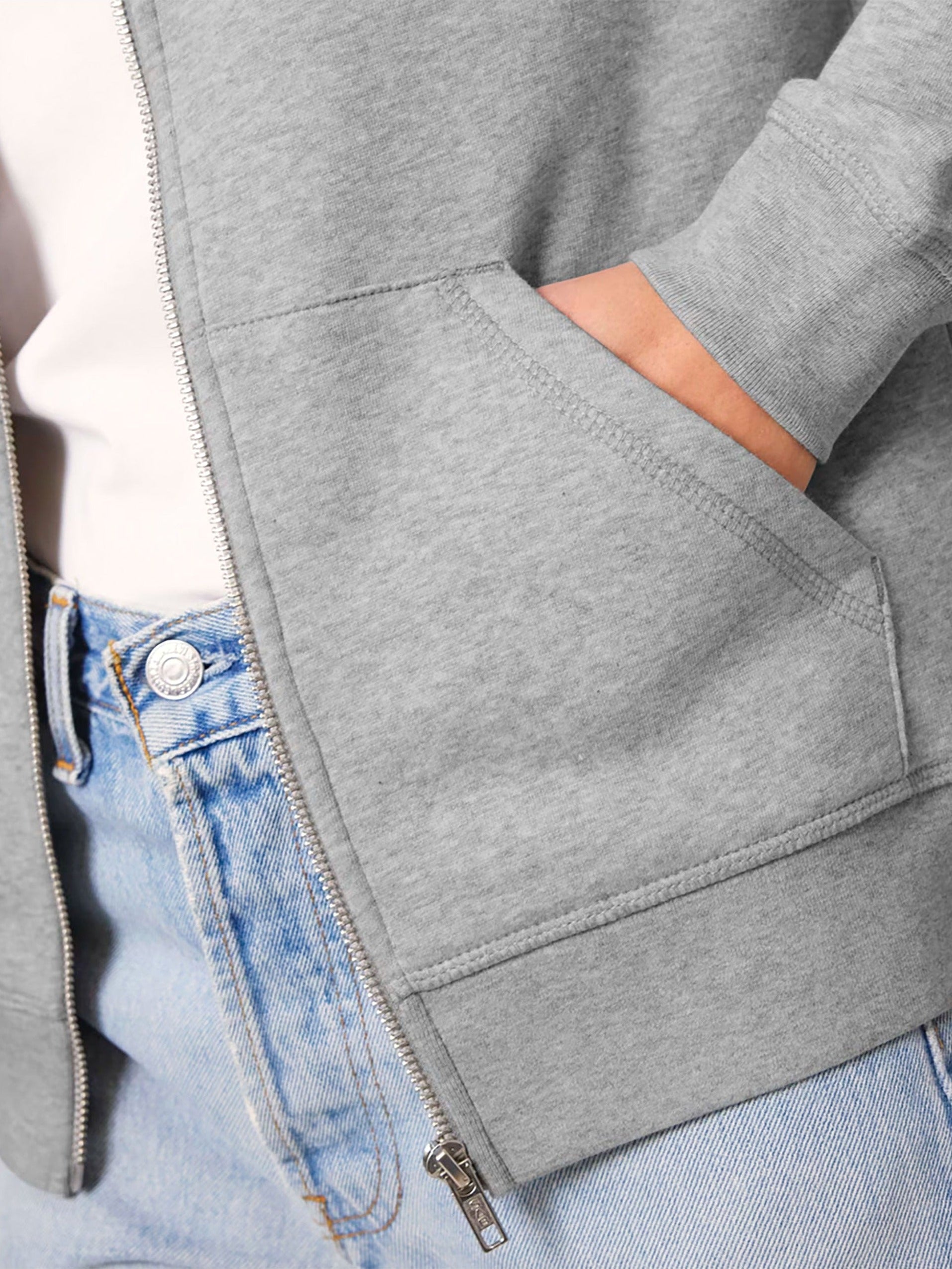 Hoodie Jacke Grau
