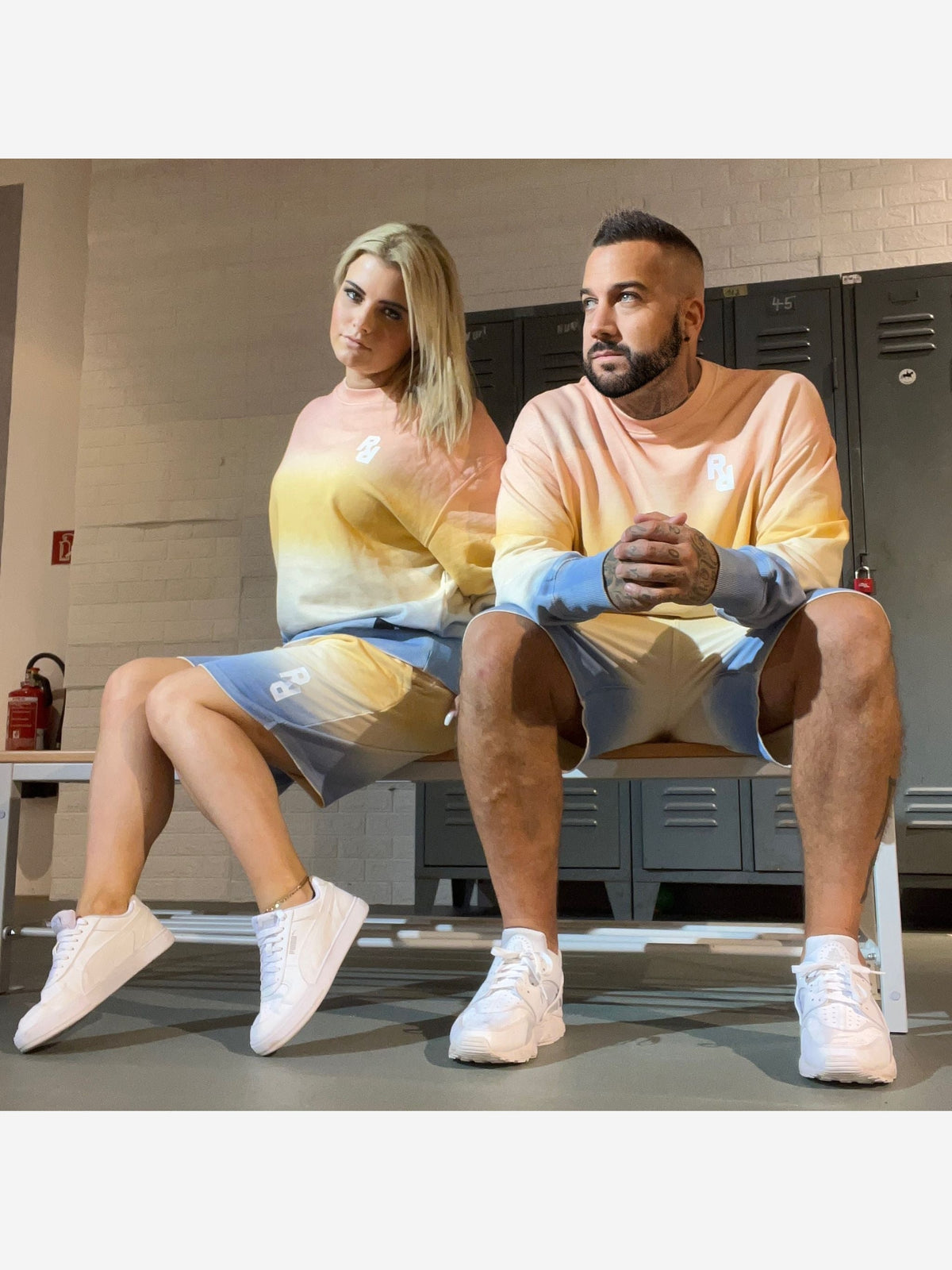 Kurze Joggerhose "Ombre" -Unisex